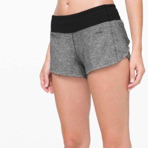 Lululemon Grey & Black Speed Up Shorts 2.5in